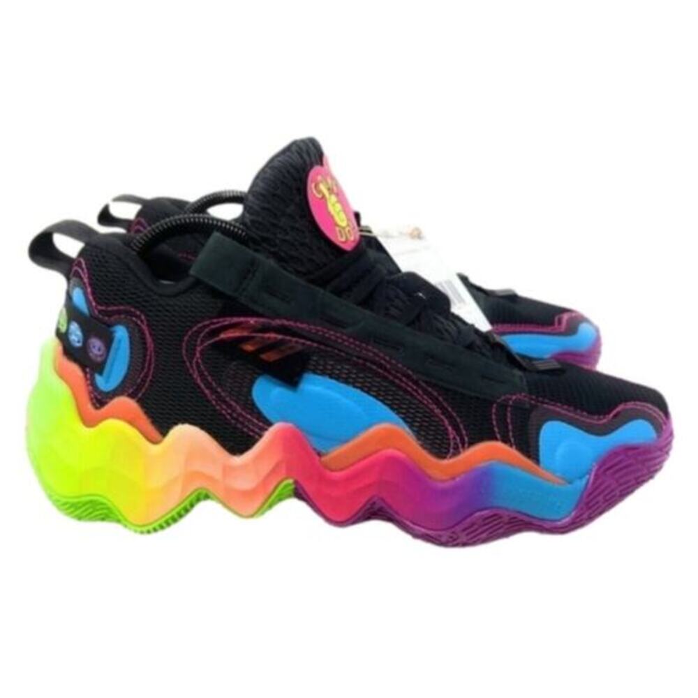 Adidas Exhibit B Candace Parker Mid Black Rainbow GZ9565 Womens 11 Mens 9.5 NWT
